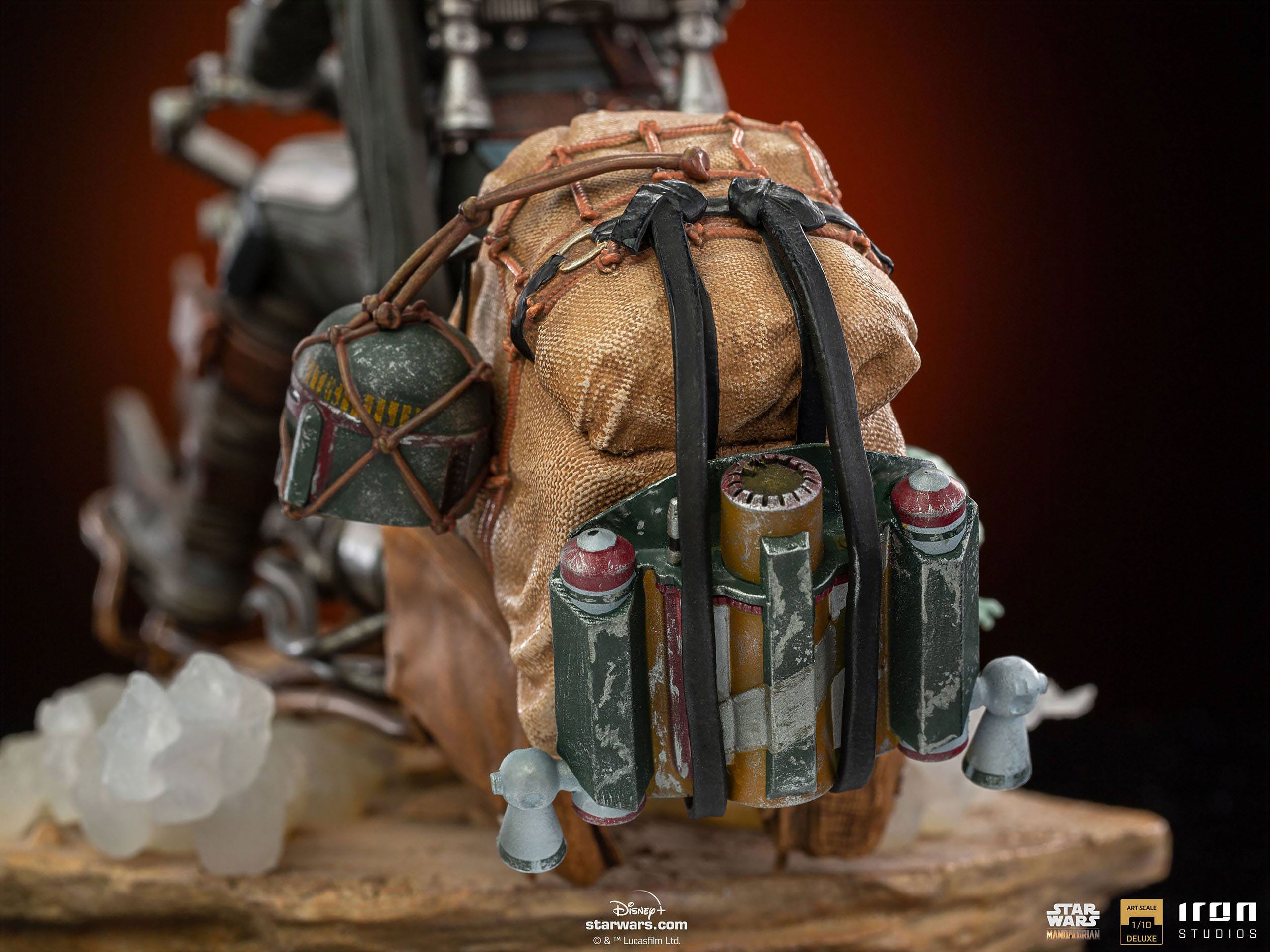 Produktbild Mando mit Speeder BDS Art Scale Deluxe Statue - Star Wars The Mandalorian