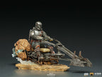 Produktbild Mando mit Speeder BDS Art Scale Deluxe Statue - Star Wars The Mandalorian