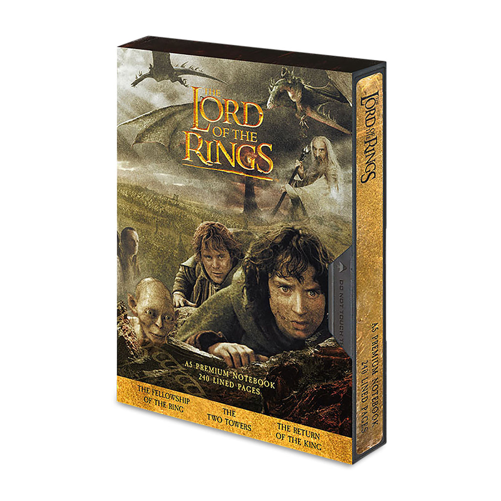 Produktbild Der Herr der Ringe - Trilogie VHS Premium Notizbuch A5