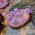 Produktbild Japanese - Cherry Blossom Petals RPG Würfel Set 7tlg