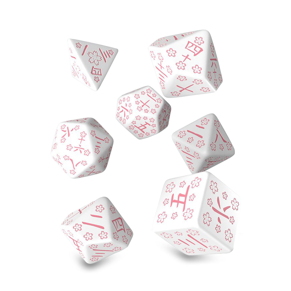 Produktbild Japanese - Cherry Blossom Petals RPG Würfel Set 7tlg