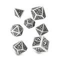 Product image Dwarven White & Black RPG Dice Set 7pcs