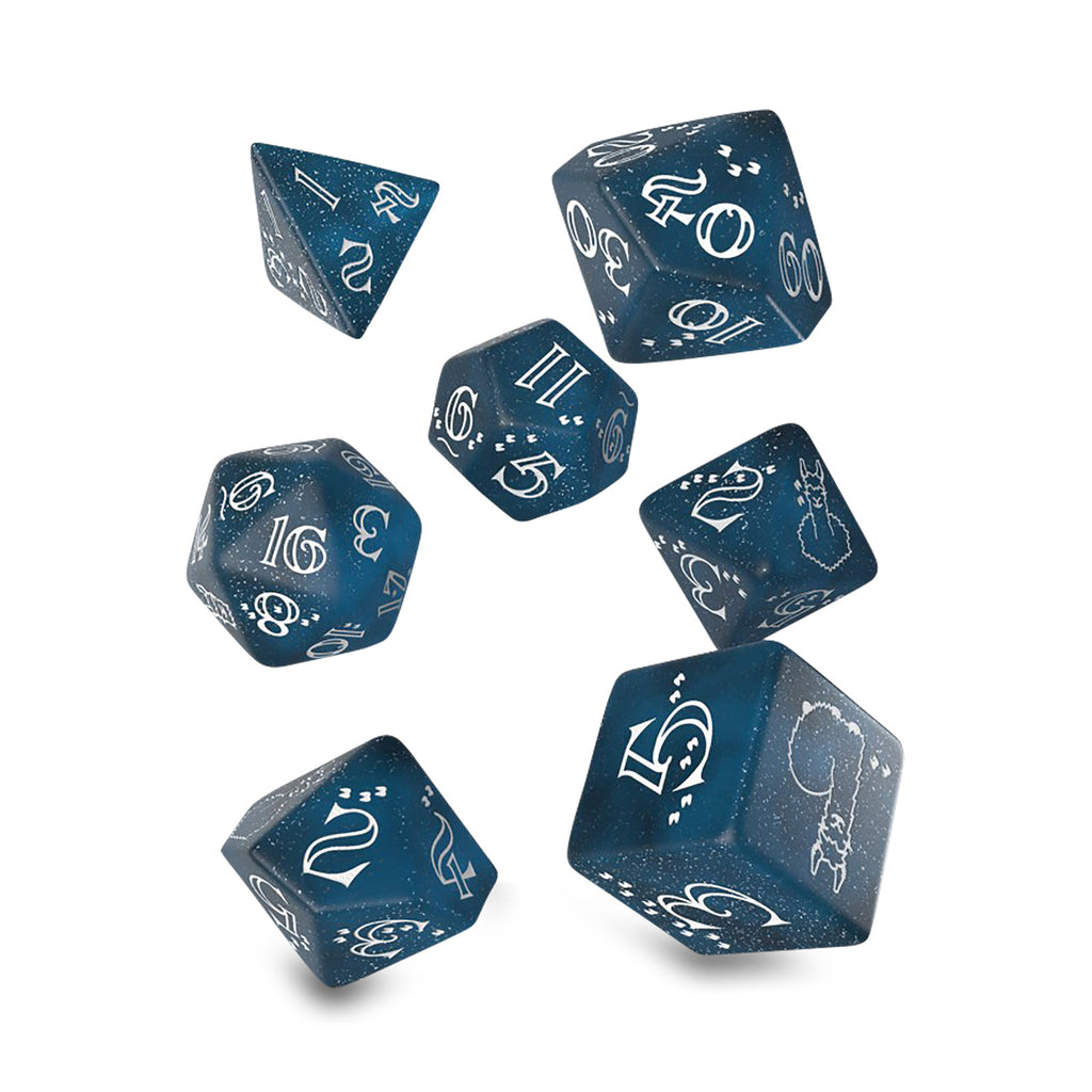 Produktbild Llama Glitter RPG Würfel Set 7tlg