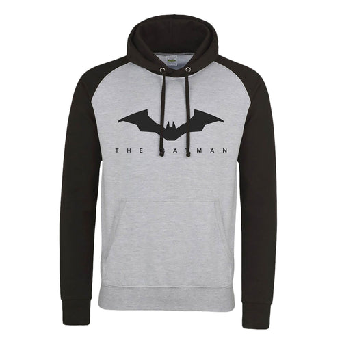 Produktbild The Batman - Logo Baseball Hoodie grau-schwarz