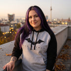 Produktbild The Batman - Logo Baseball Hoodie grau-schwarz