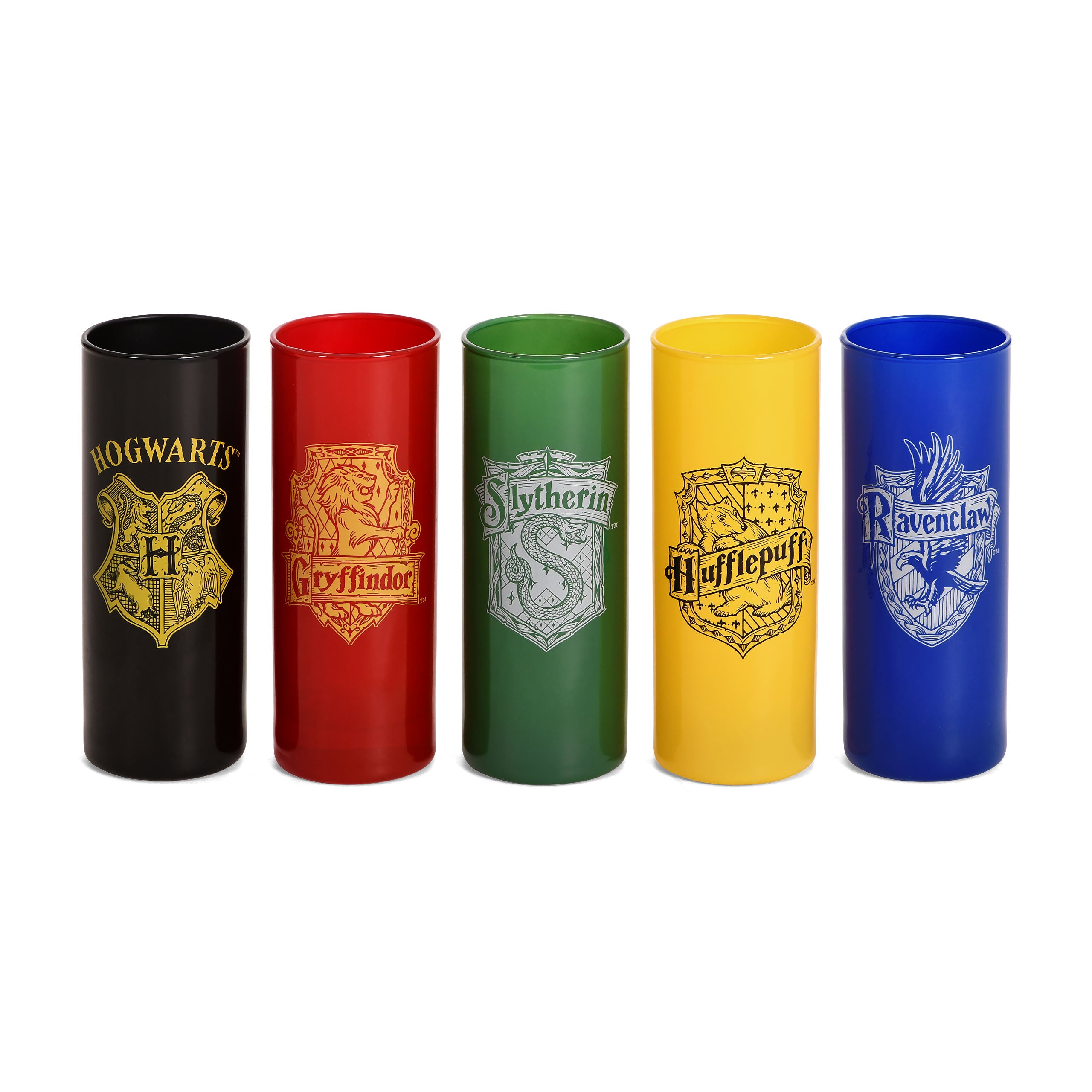 Produktbild Hogwarts Häuser Gläserset 5-teilig - Harry Potter