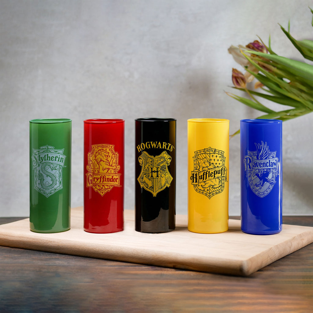 Produktbild Hogwarts Häuser Gläserset 5-teilig - Harry Potter