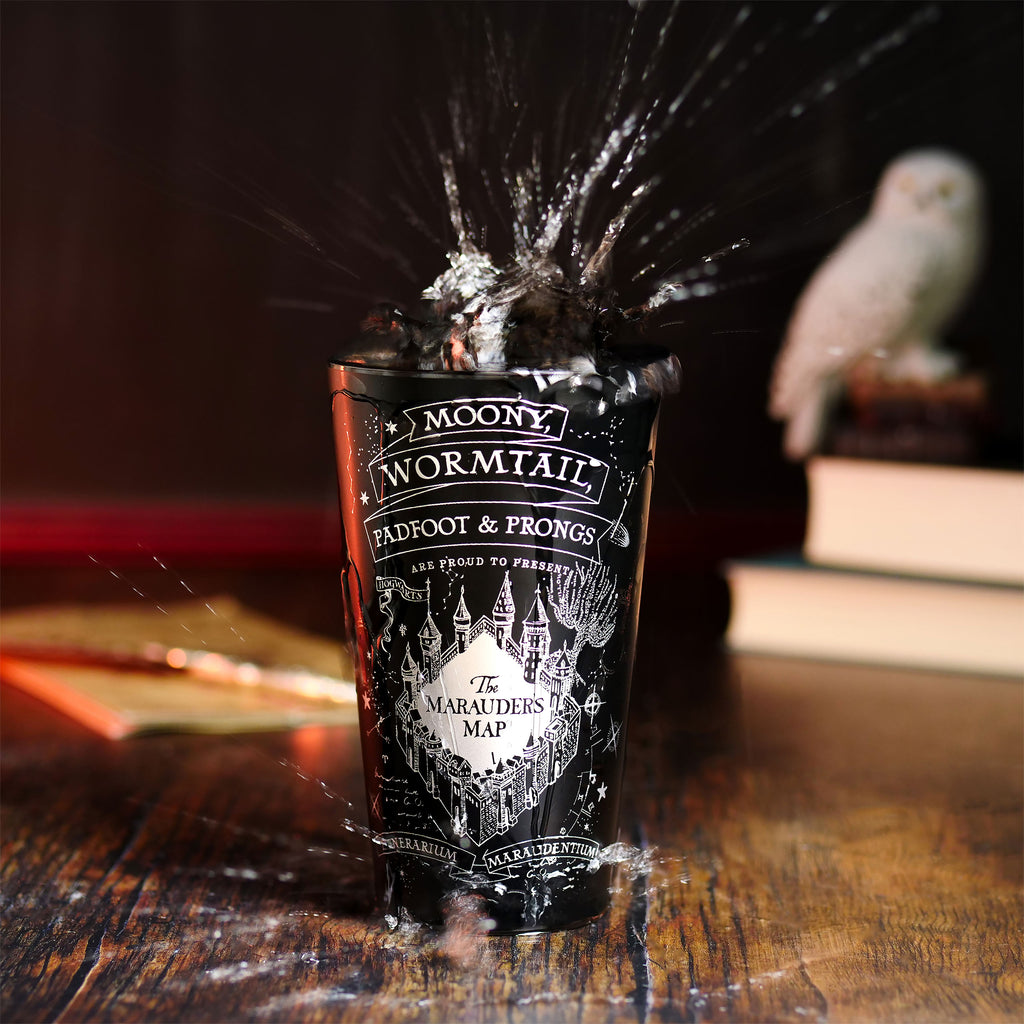 Produktbild Harry Potter - Karte des Rumtreibers Glas schwarz