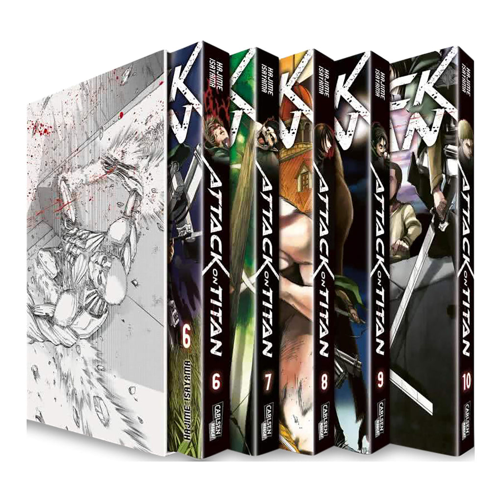 Produktbild Attack on Titan - Sammelschuber Band 6-10