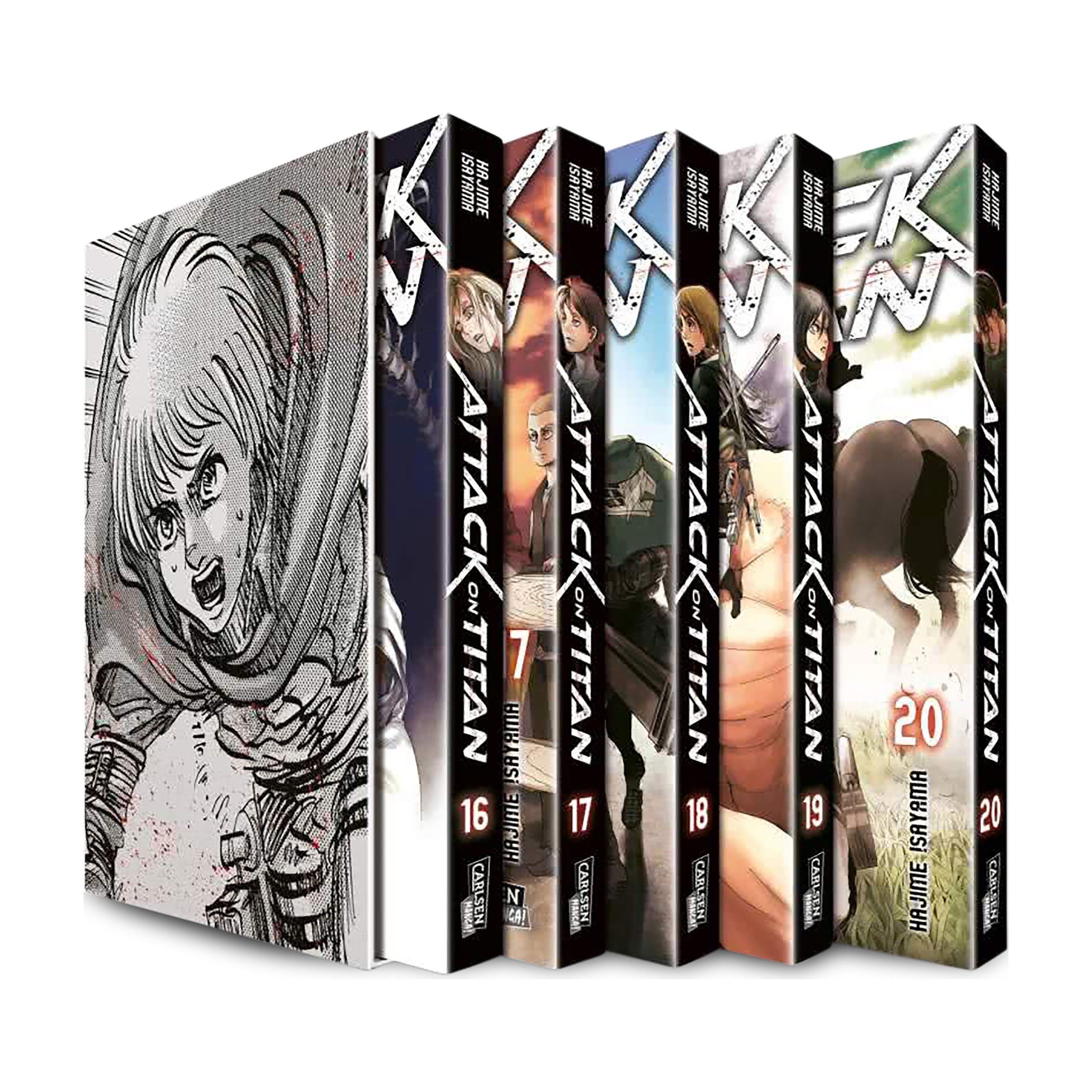 Produktbild Attack on Titan - Sammelschuber Band 16-20