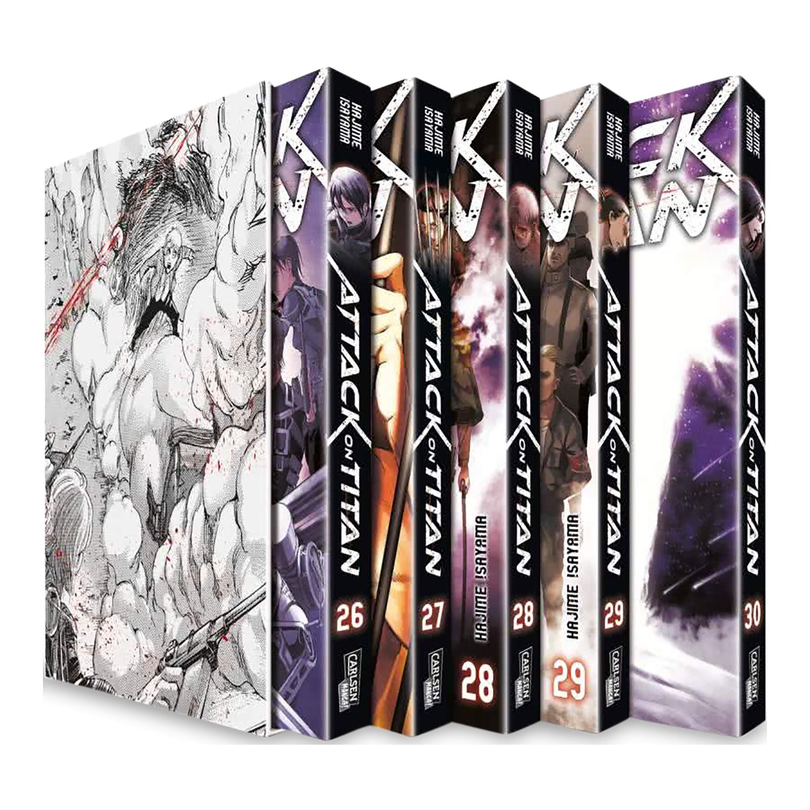 Produktbild Attack on Titan - Sammelschuber Band 26-30
