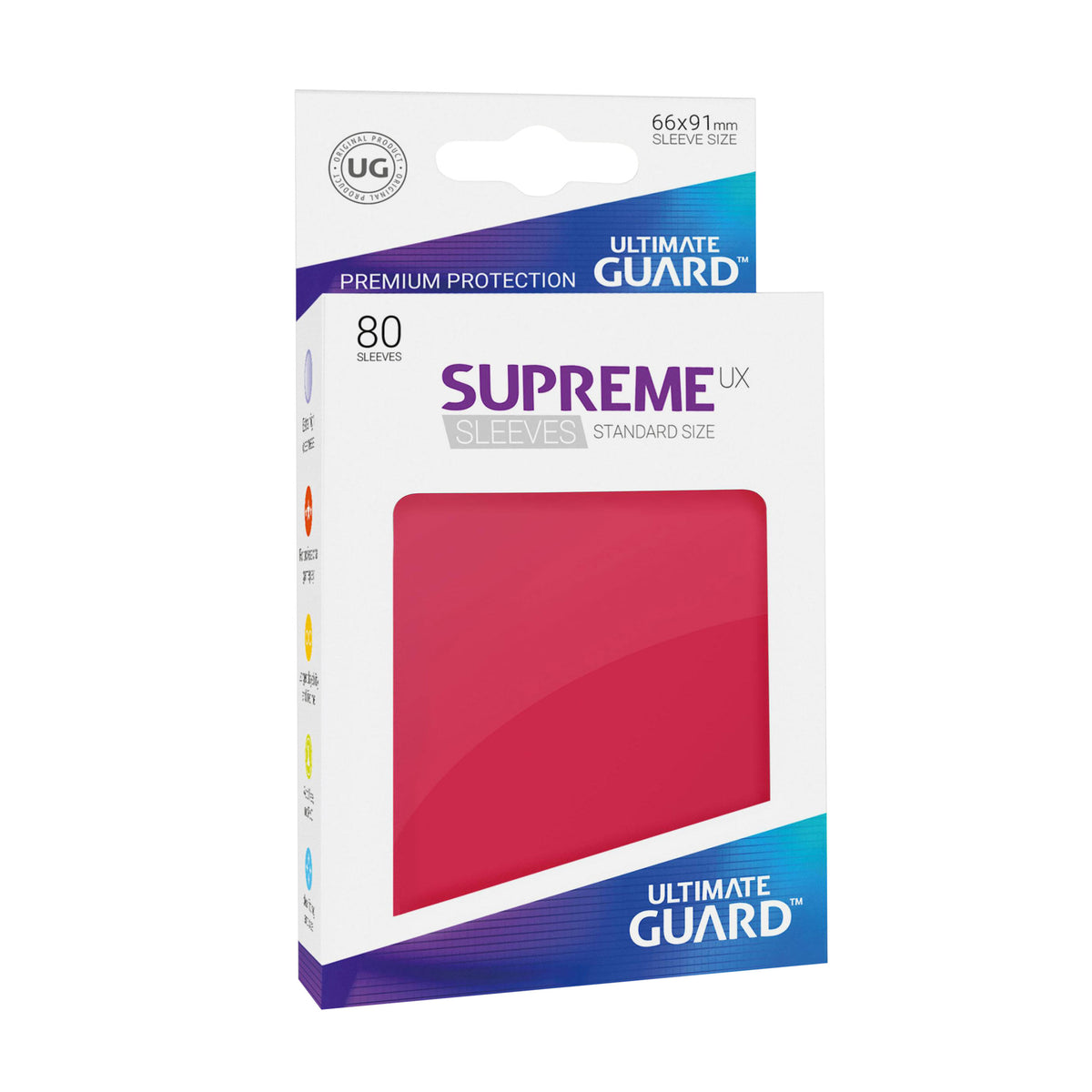 Produktbild Kartenhüllen Ultimate Guard für Sammelkarten rot 80er Set
