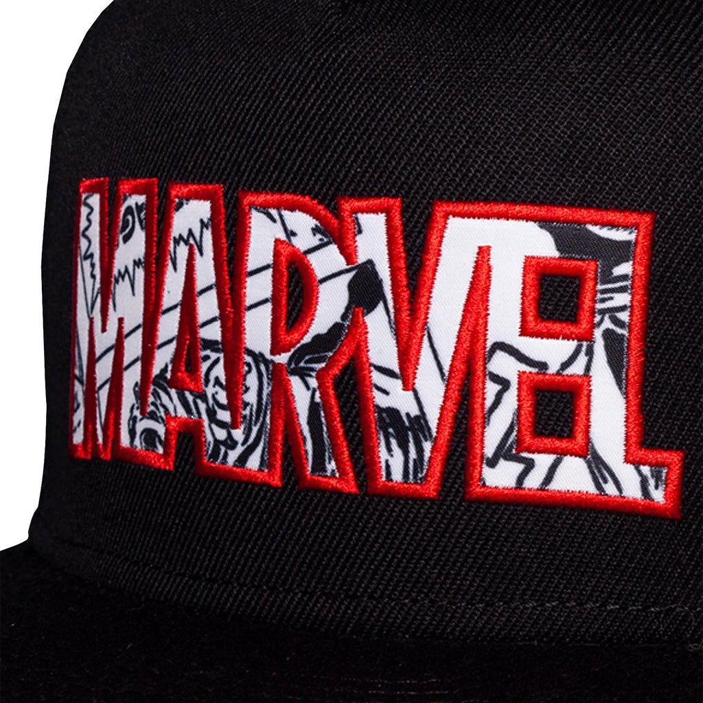 Produktbild Marvel - Comic Logo Snapback Cap schwarz