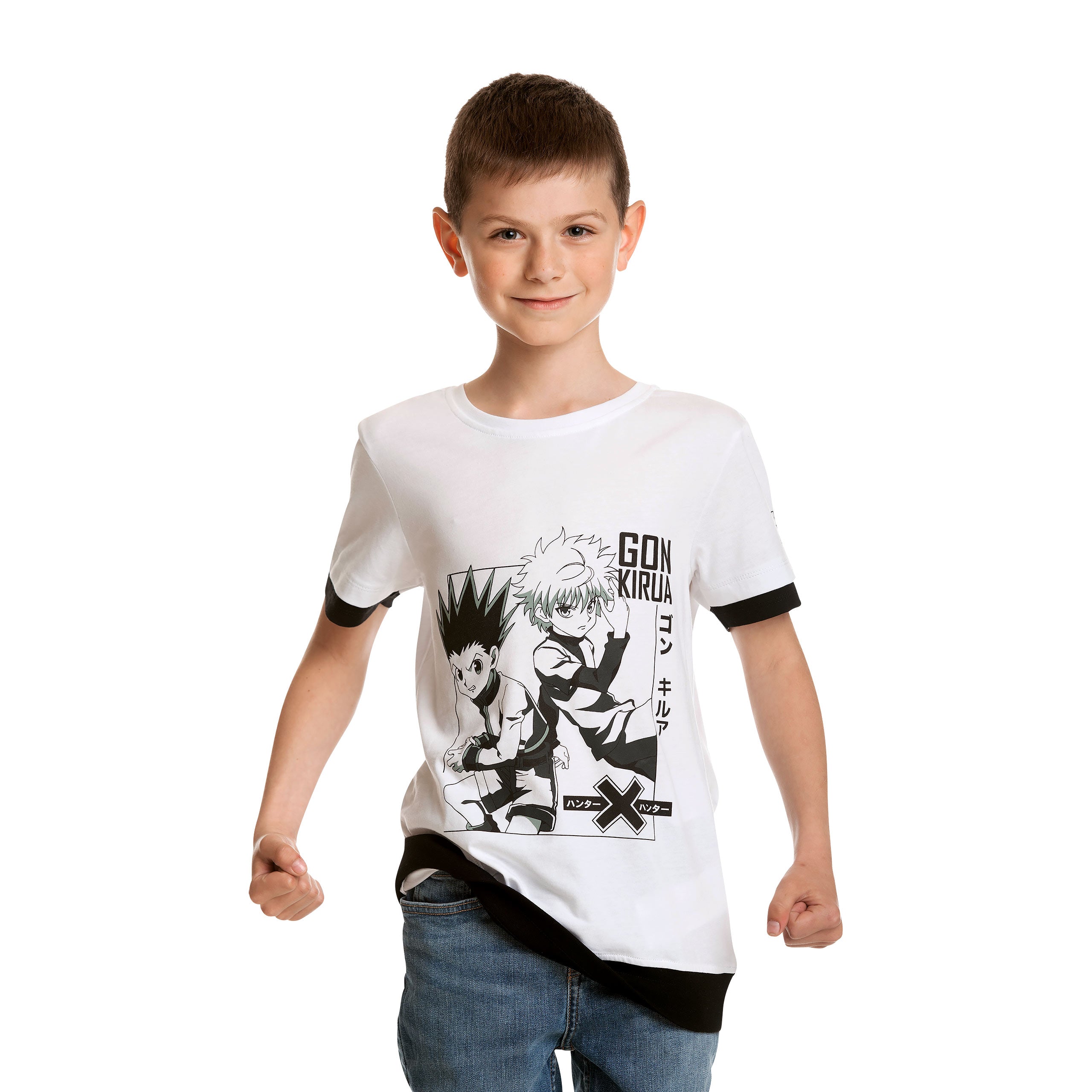 Produktbild Hunter x Hunter - Gon Killua T-Shirt Kinder weiß