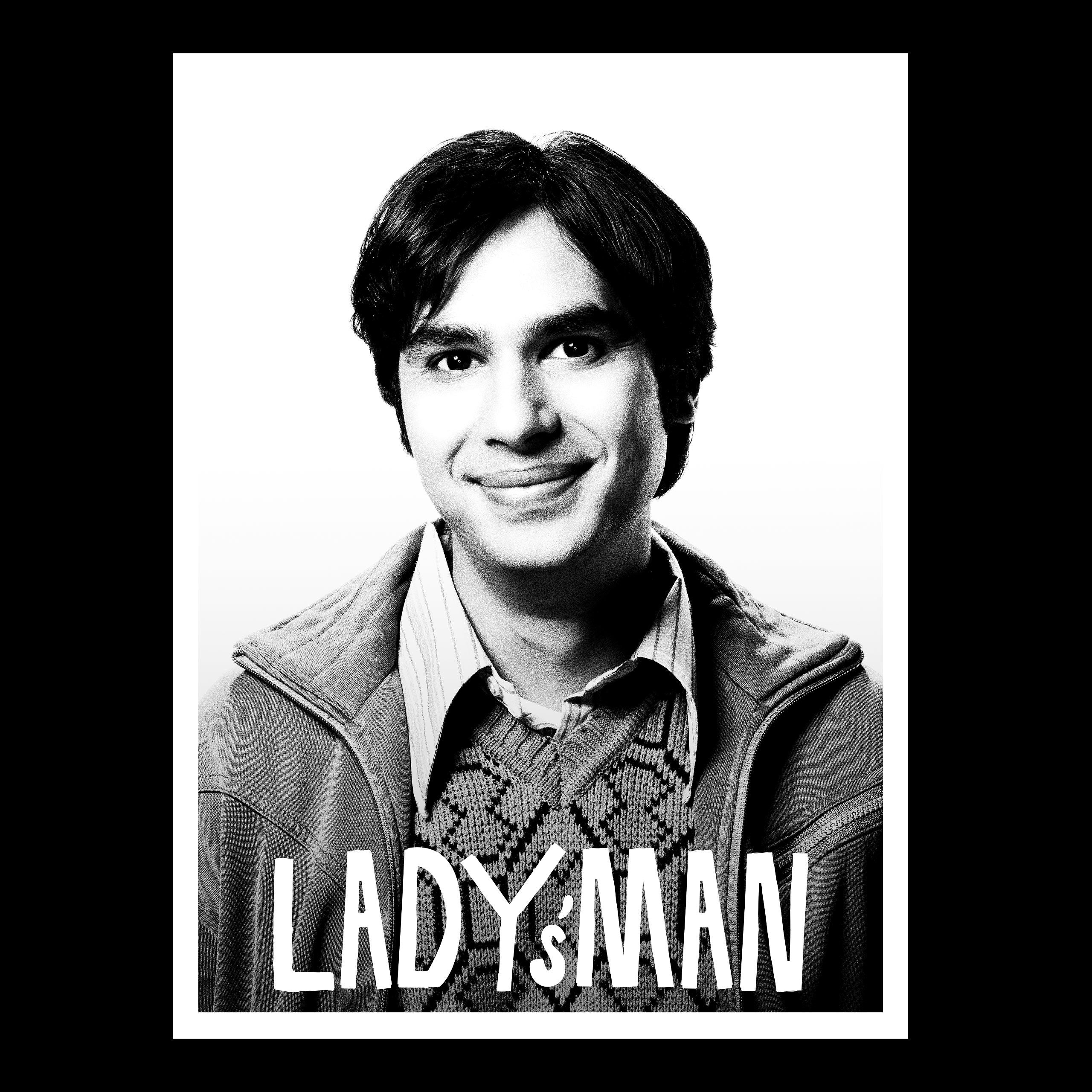 Produktbild Raj Lady's Man T-Shirt schwarz - The Big Bang Theory