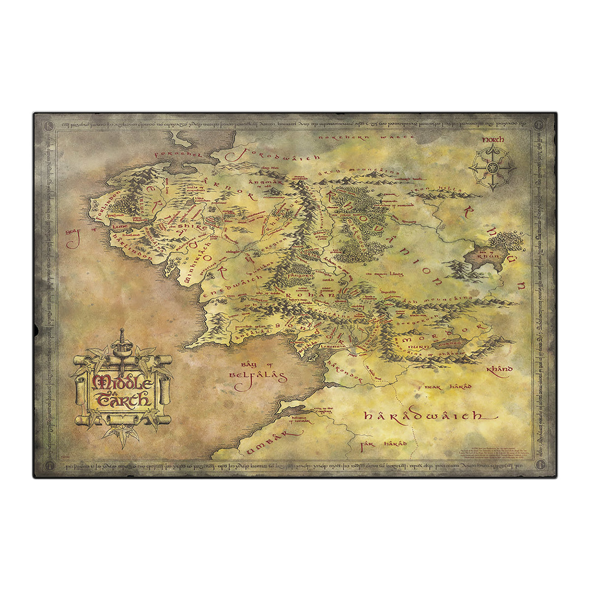 Product image The Lord of the Rings - Middle Earth Map Desk Pad