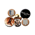 Produktbild Attack on Titan - Character Button 6er Set