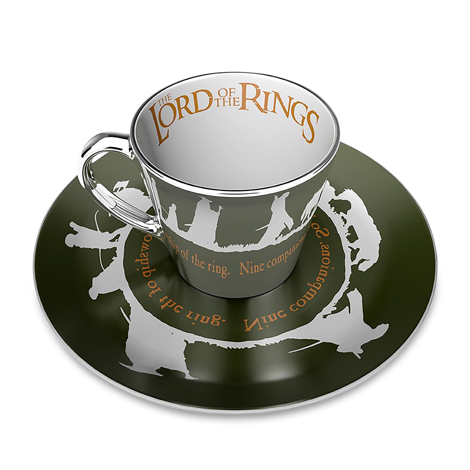 Produktbild Der Herr der Ringe - Die Gemeinschaft Spiegeltasse mit Teller