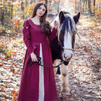 Produktbild Mittelalter Kleid Larina rot-beige