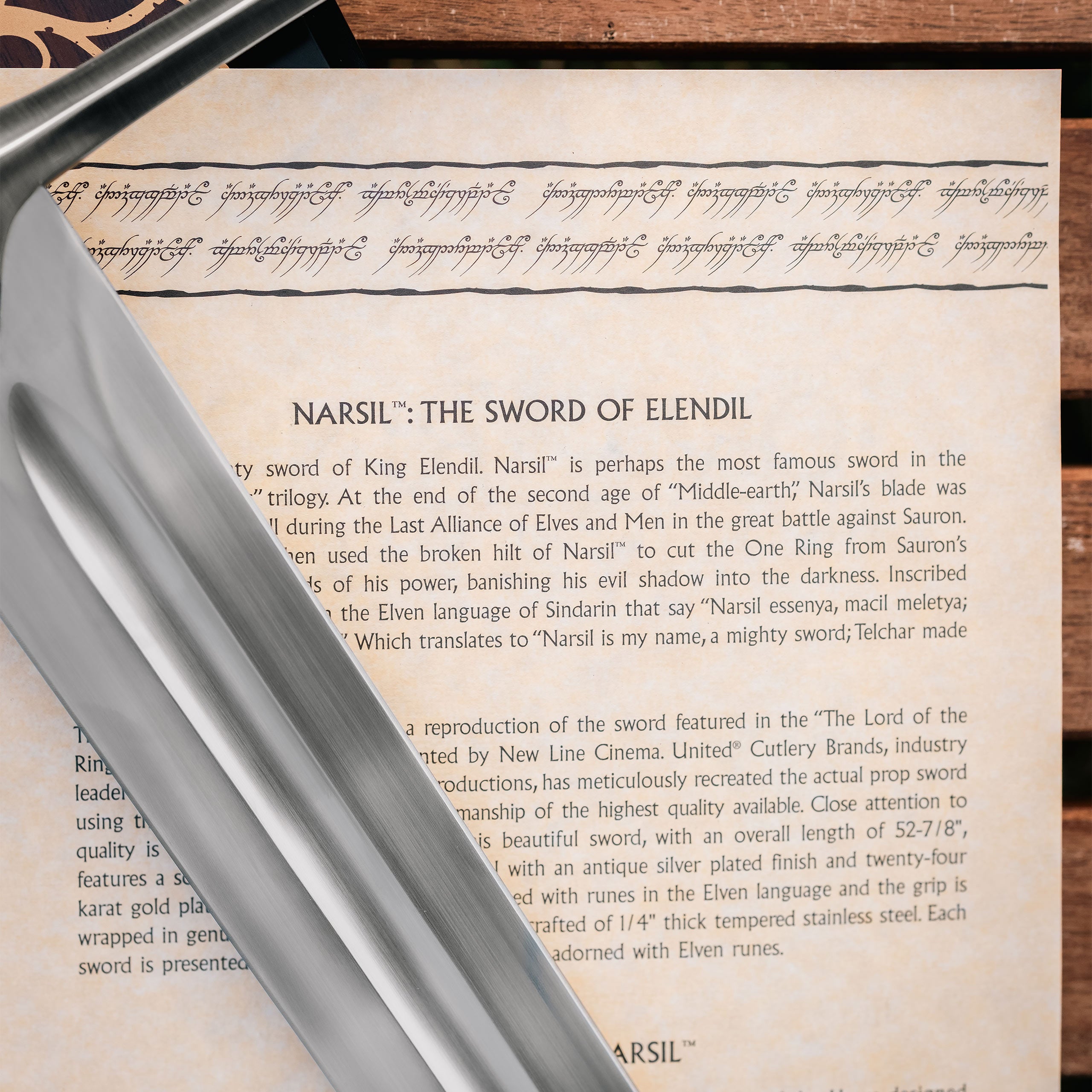 Produktbild Narsil Elendils Schwert Replik - Der Herr der Ringe