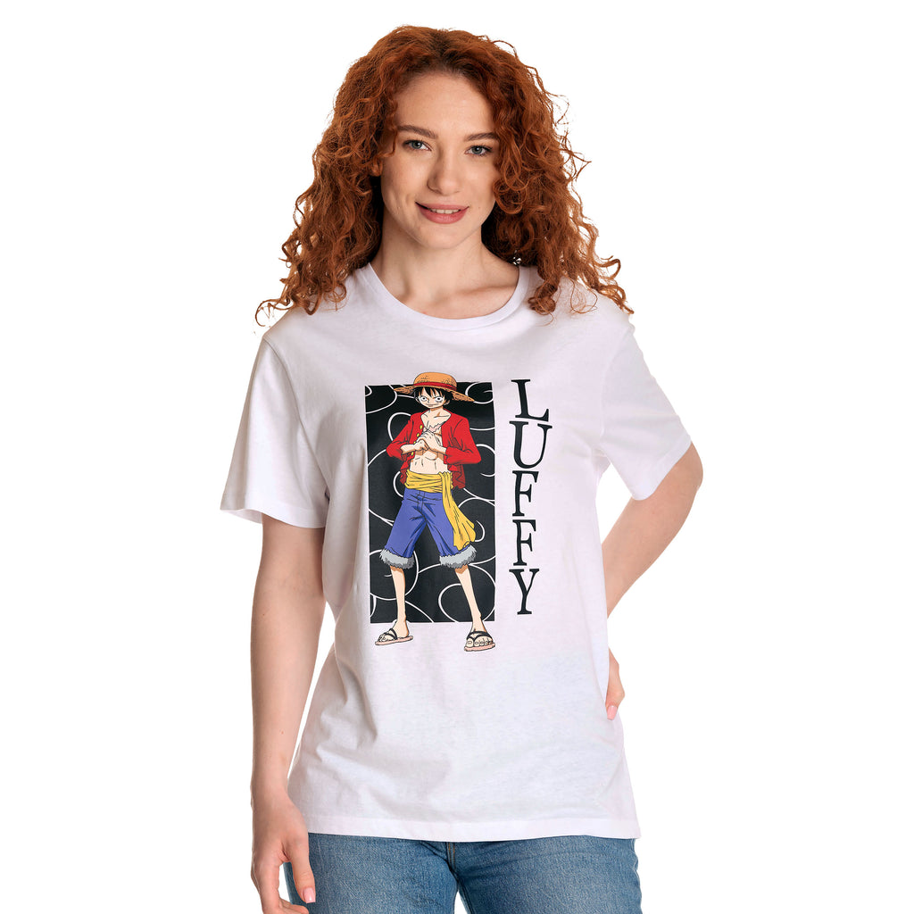 One Piece - Luffy T-Shirt weiß