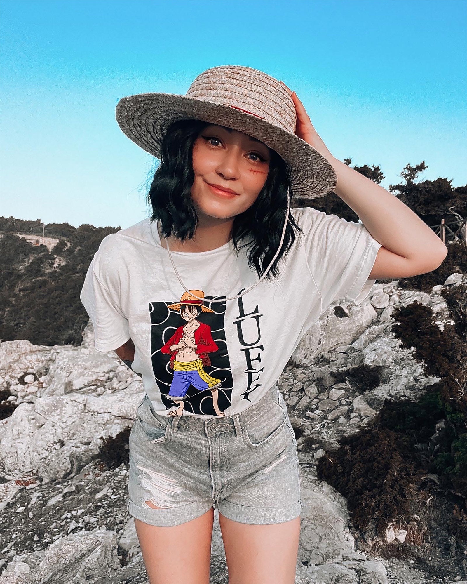 Produktbild One Piece - Luffy T-Shirt weiß