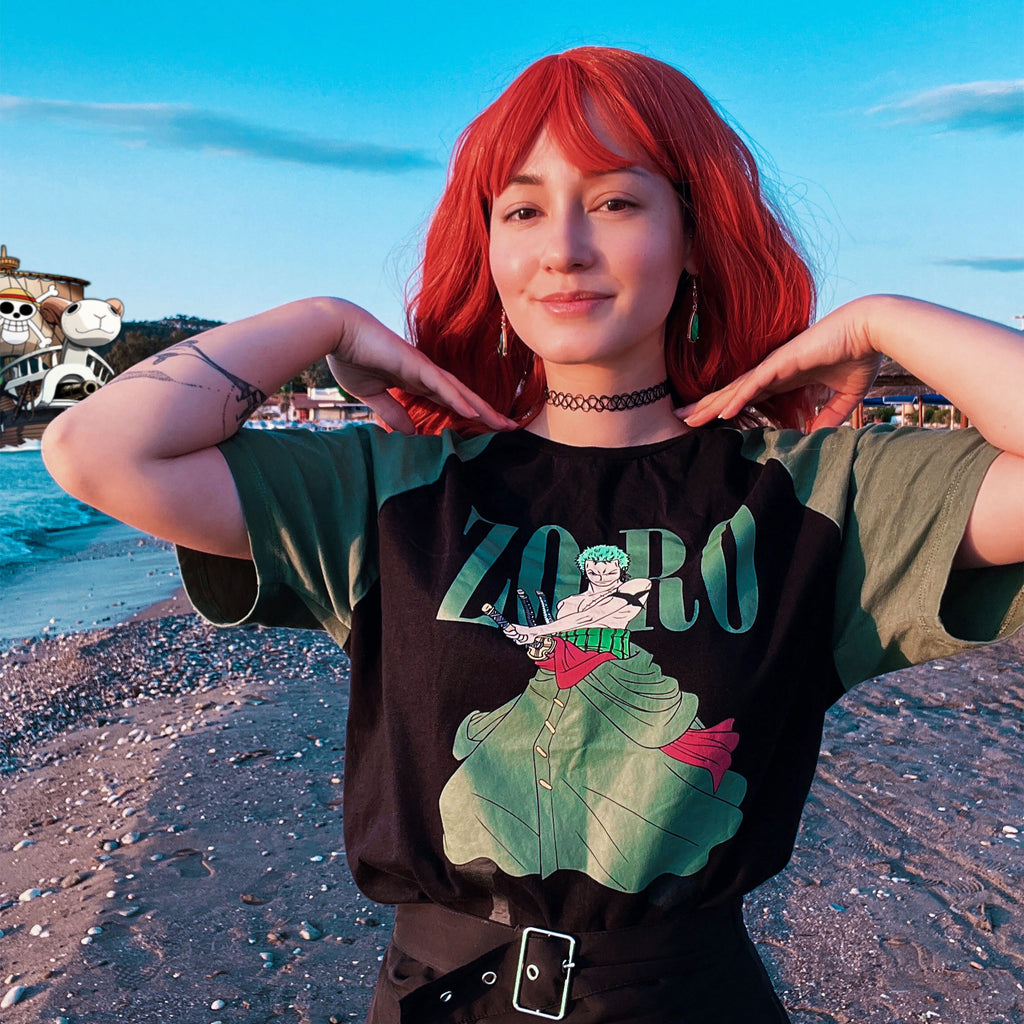 Produktbild One Piece - Roronoa Zoro T-Shirt schwarz-grün