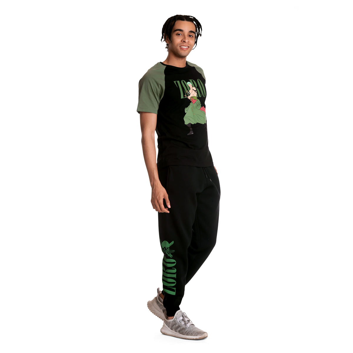 Produktbild One Piece - Roronoa Zoro T-Shirt schwarz-grün