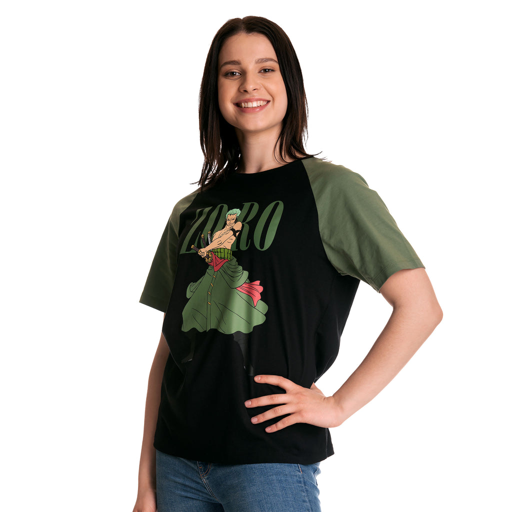 Produktbild One Piece - Roronoa Zoro T-Shirt schwarz-grün