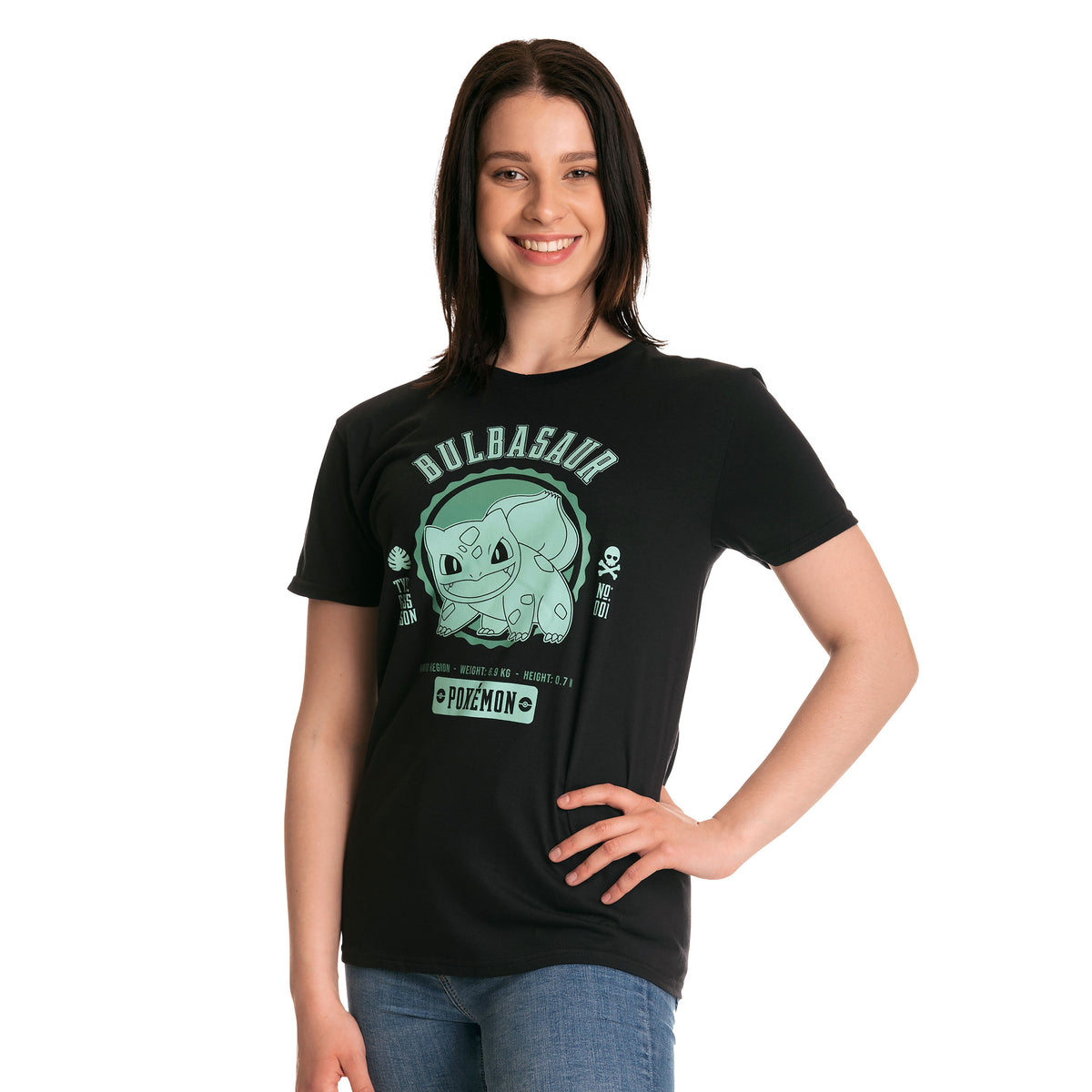 Produktbild Pokemon - Bisasam College T-Shirt schwarz
