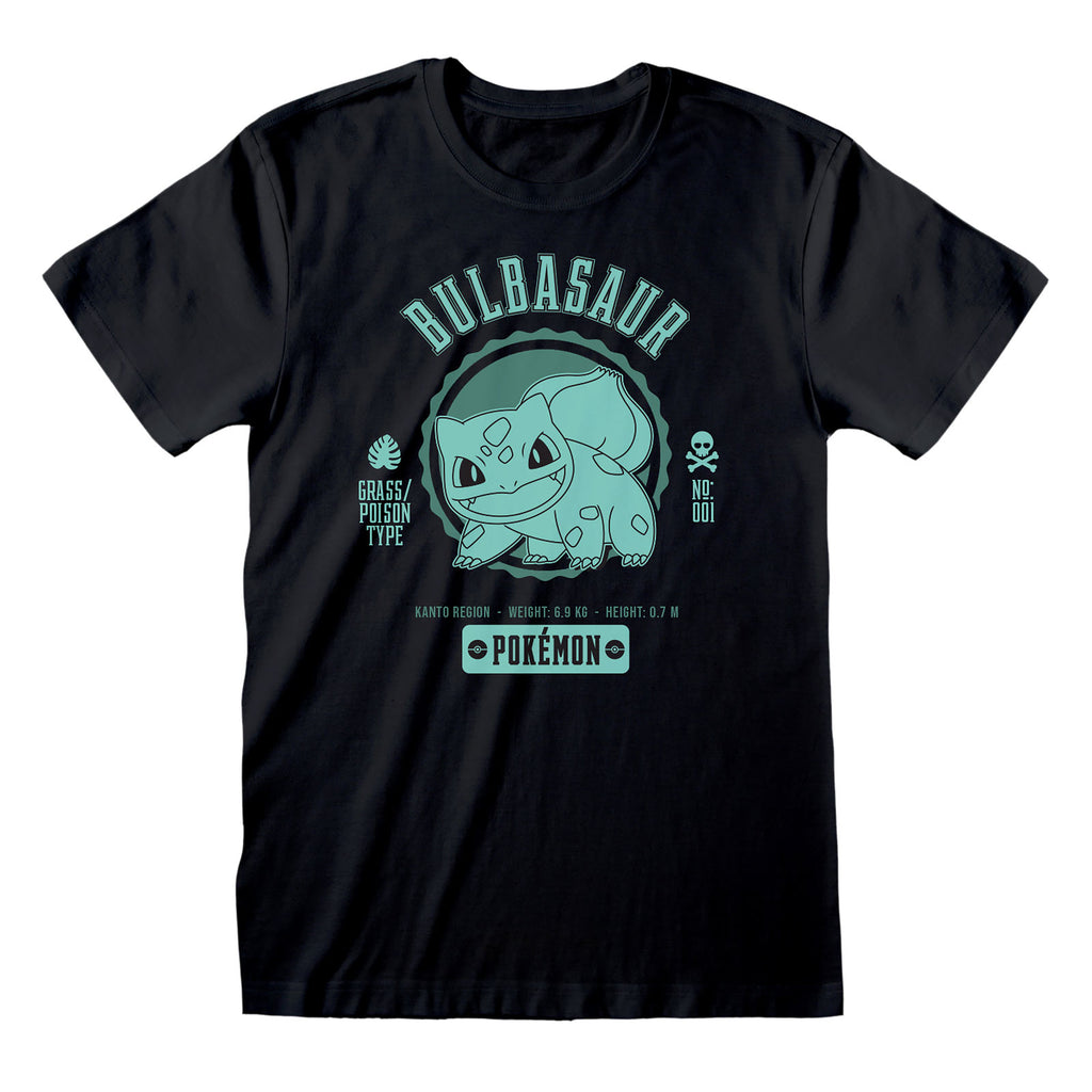 Produktbild Pokemon - Bisasam College T-Shirt schwarz