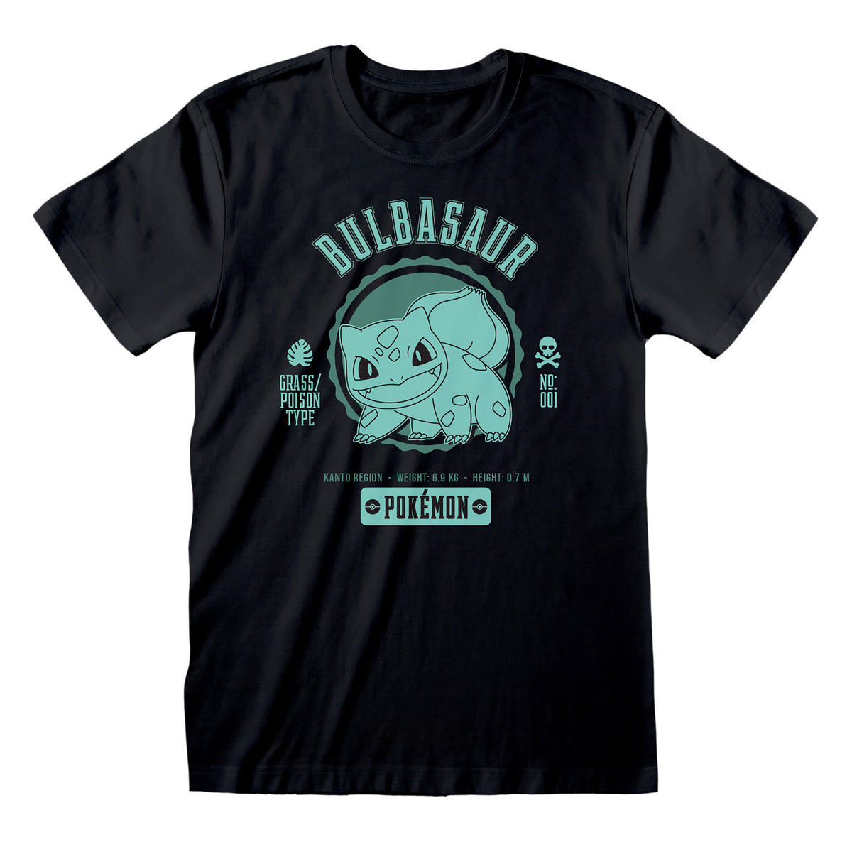 Produktbild Pokemon - Bisasam College T-Shirt schwarz
