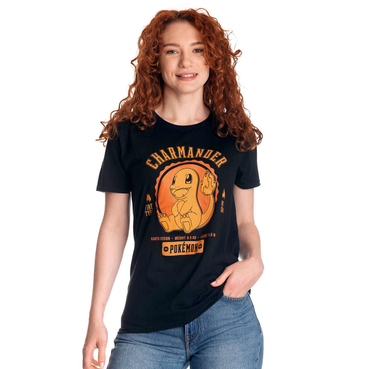 Produktbild Pokemon - Glumanda College T-Shirt schwarz