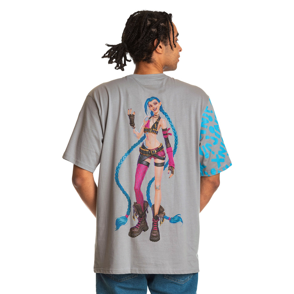Produktbild League of Legends - Jinx Character T-Shirt grau