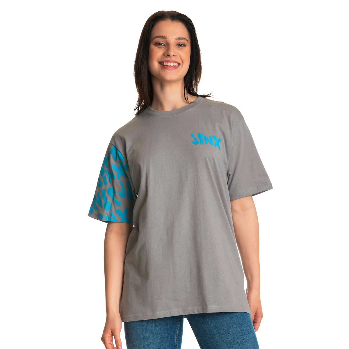 Produktbild League of Legends - Jinx Character T-Shirt grau