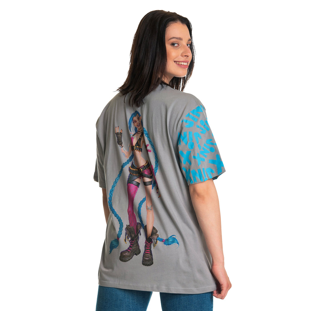 Produktbild League of Legends - Jinx Character T-Shirt grau
