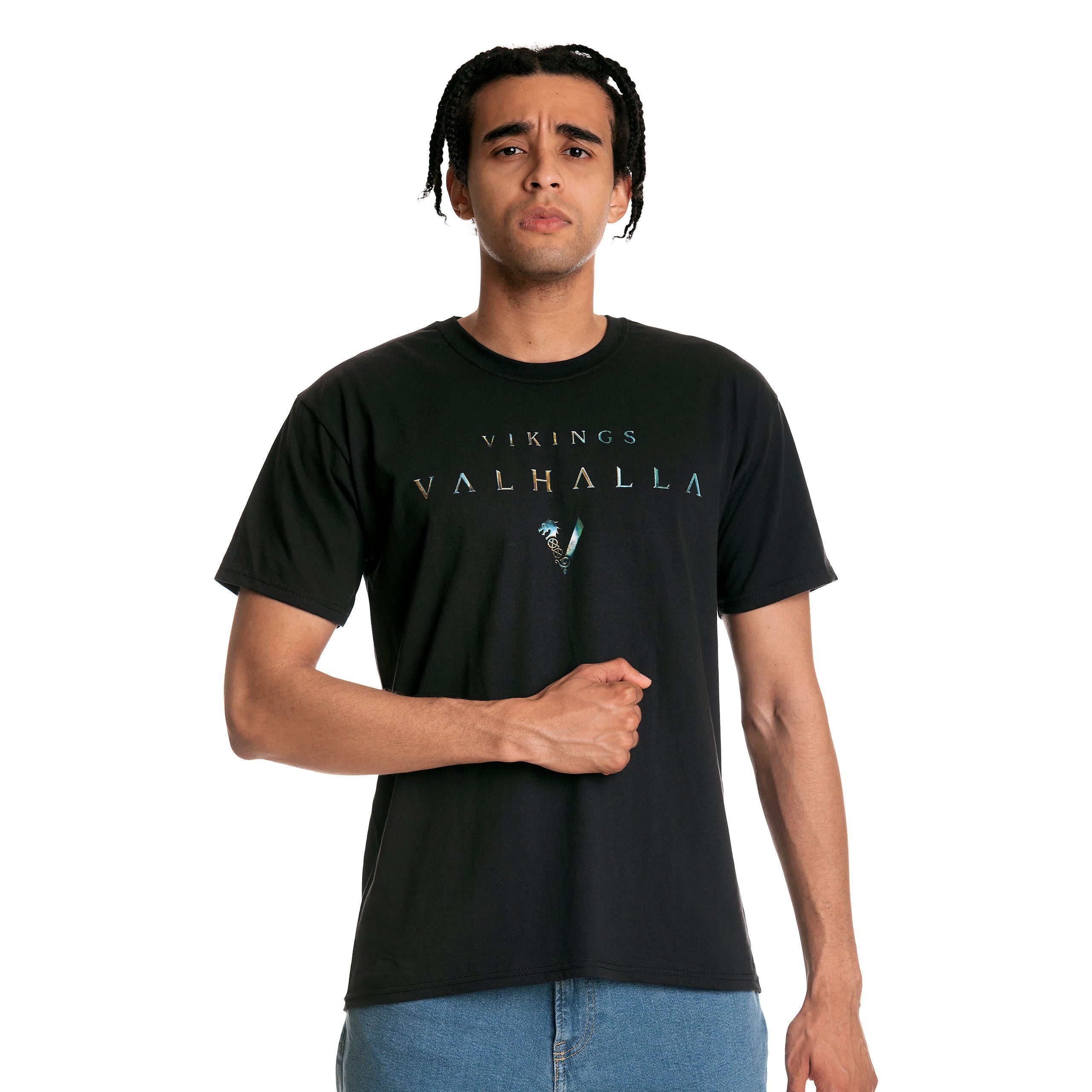 Produktbild Vikings - Metallic T-Shirt schwarz
