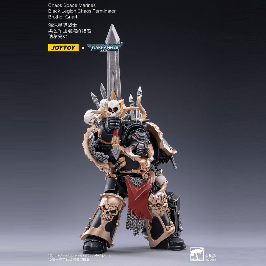 Produktbild Warhammer 40k - Black Legion Brother Gnarl Actionfigur