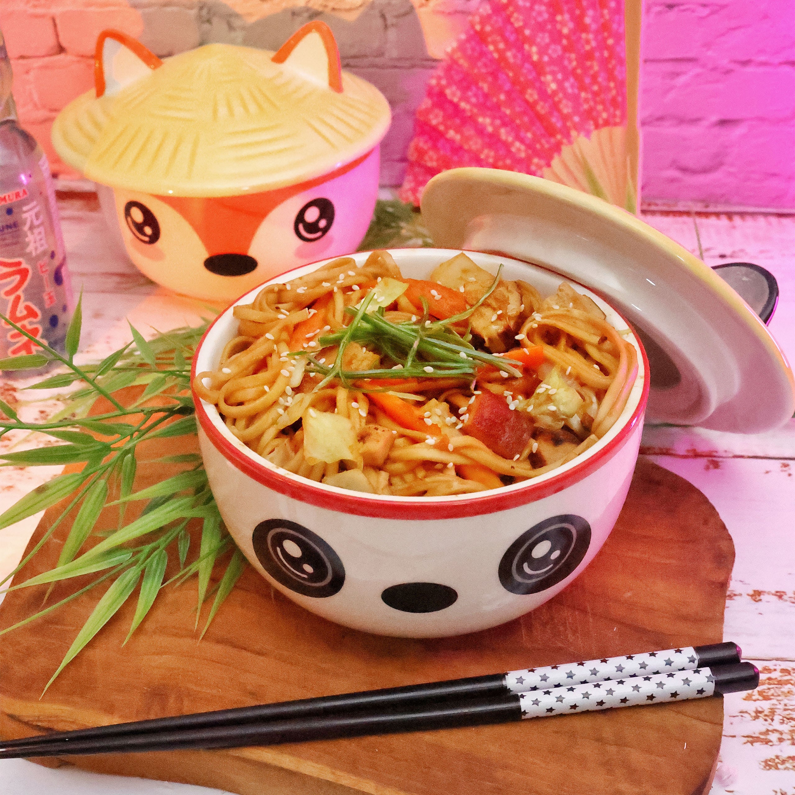 Produktbild Panda Kawaii Schale mit Deckel für Anime Fans