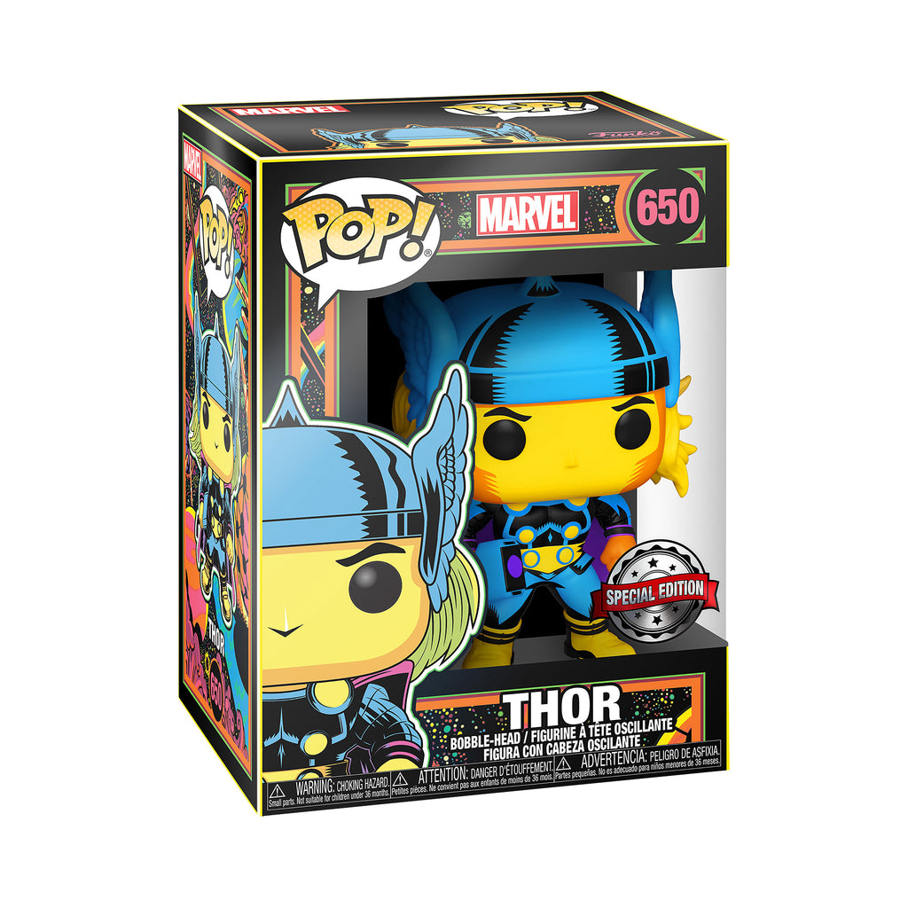 Produktbild Thor - Funko Pop Black Light Glow Wackelkopf-Figur