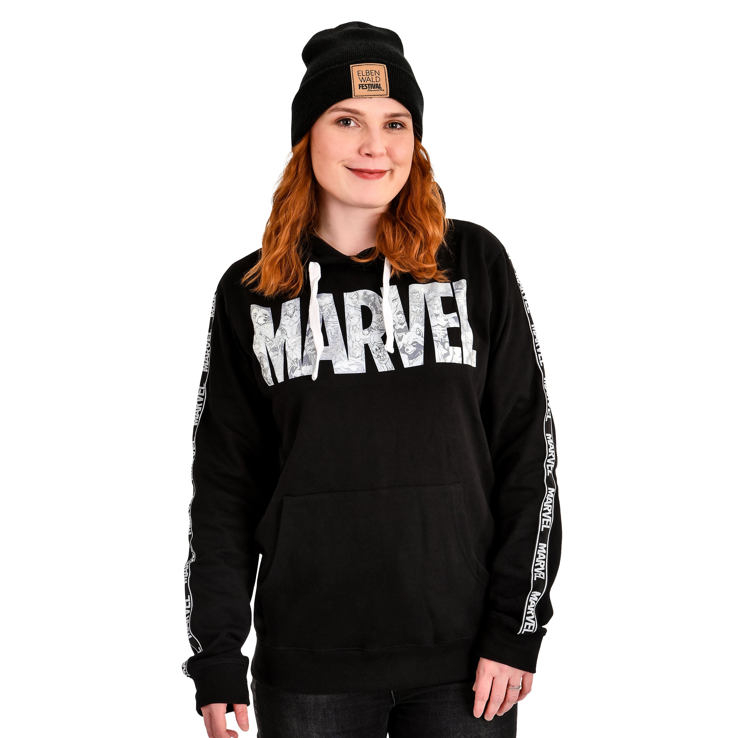 Produktbild Marvel - Comic Logo Hoodie schwarz