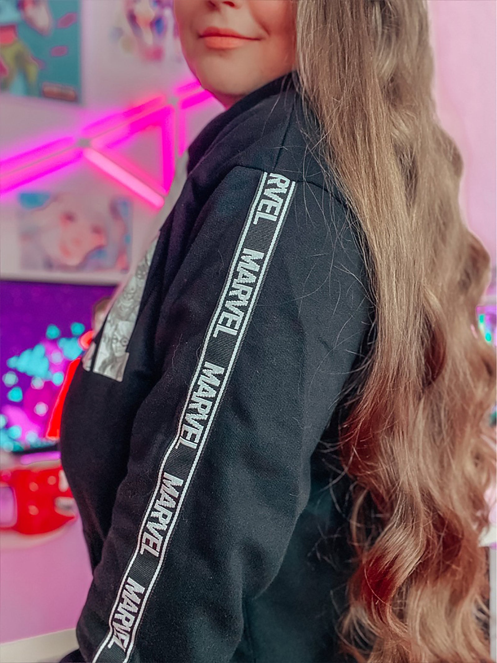 Produktbild Marvel - Comic Logo Hoodie schwarz