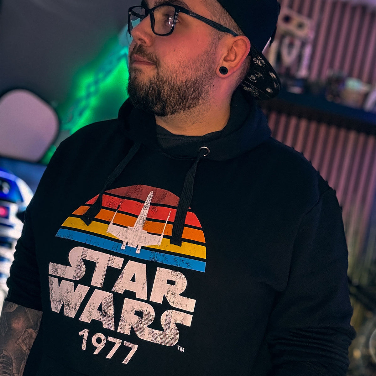 Produktbild Star Wars of 1977 Retro Hoodie schwarz