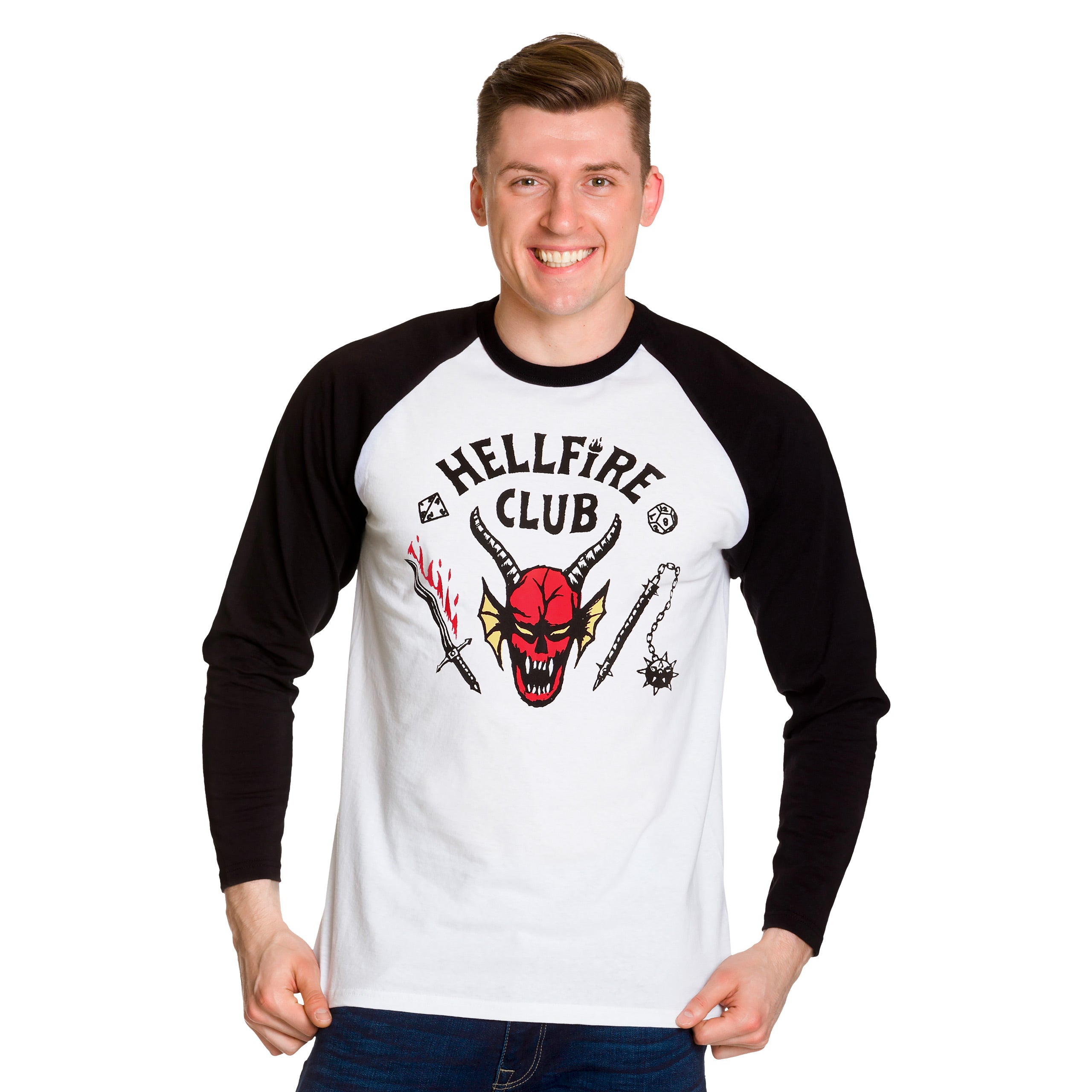 Produktbild Stranger Things - Hellfire Club Wappen Longsleeve