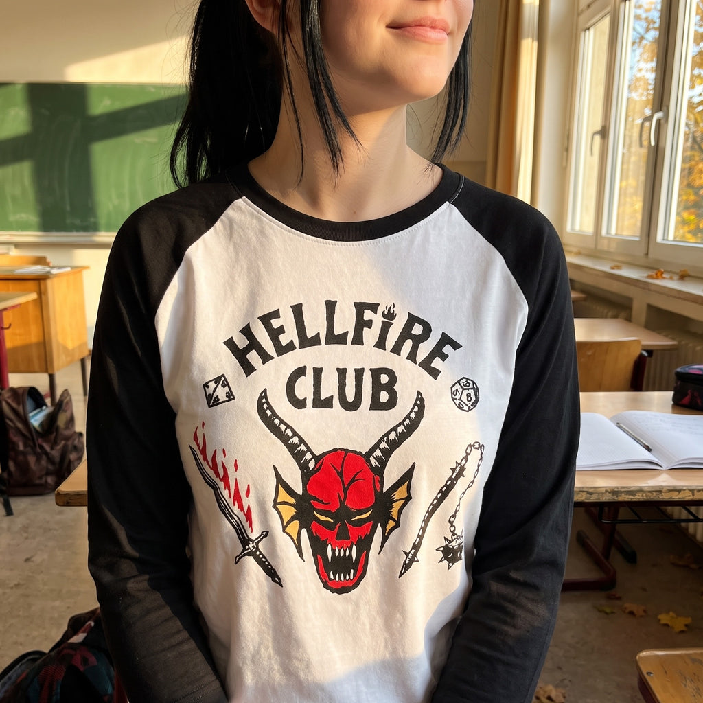 Produktbild Stranger Things - Hellfire Club Wappen Longsleeve