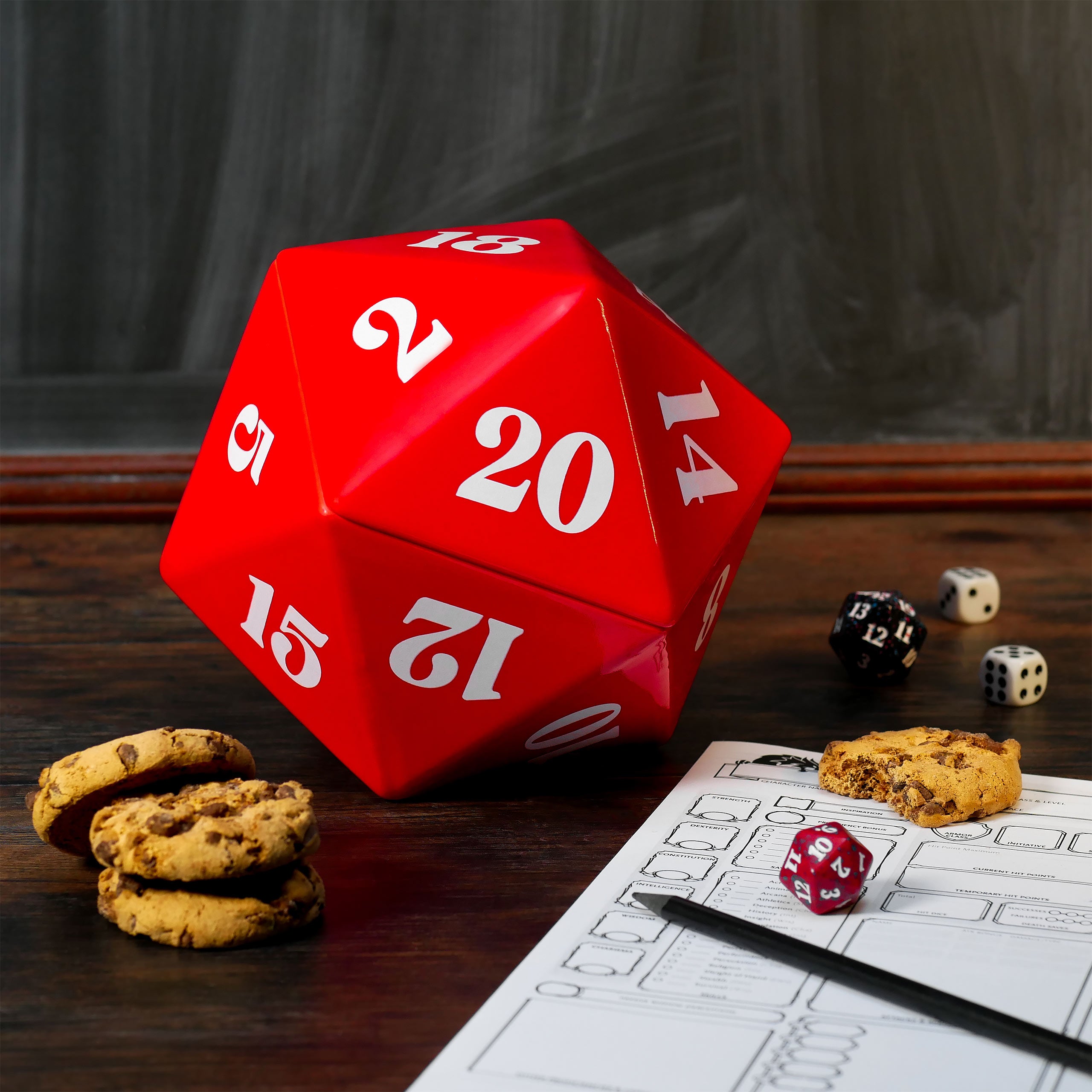 Produktbild D20 Würfel Keksdose für Pen & Paper Fans