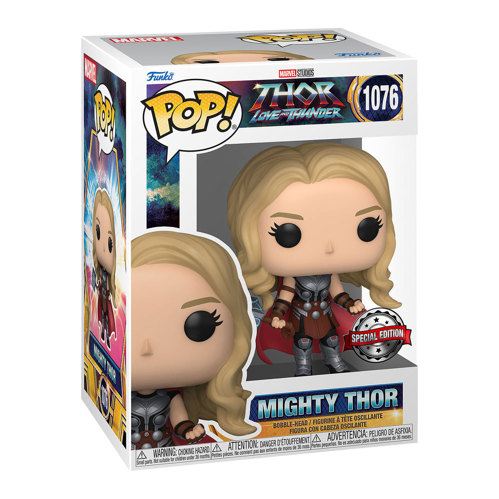 Produktbild Thor: Love and Thunder - Mighty Thor Funko Pop Wackelkopf-Figur
