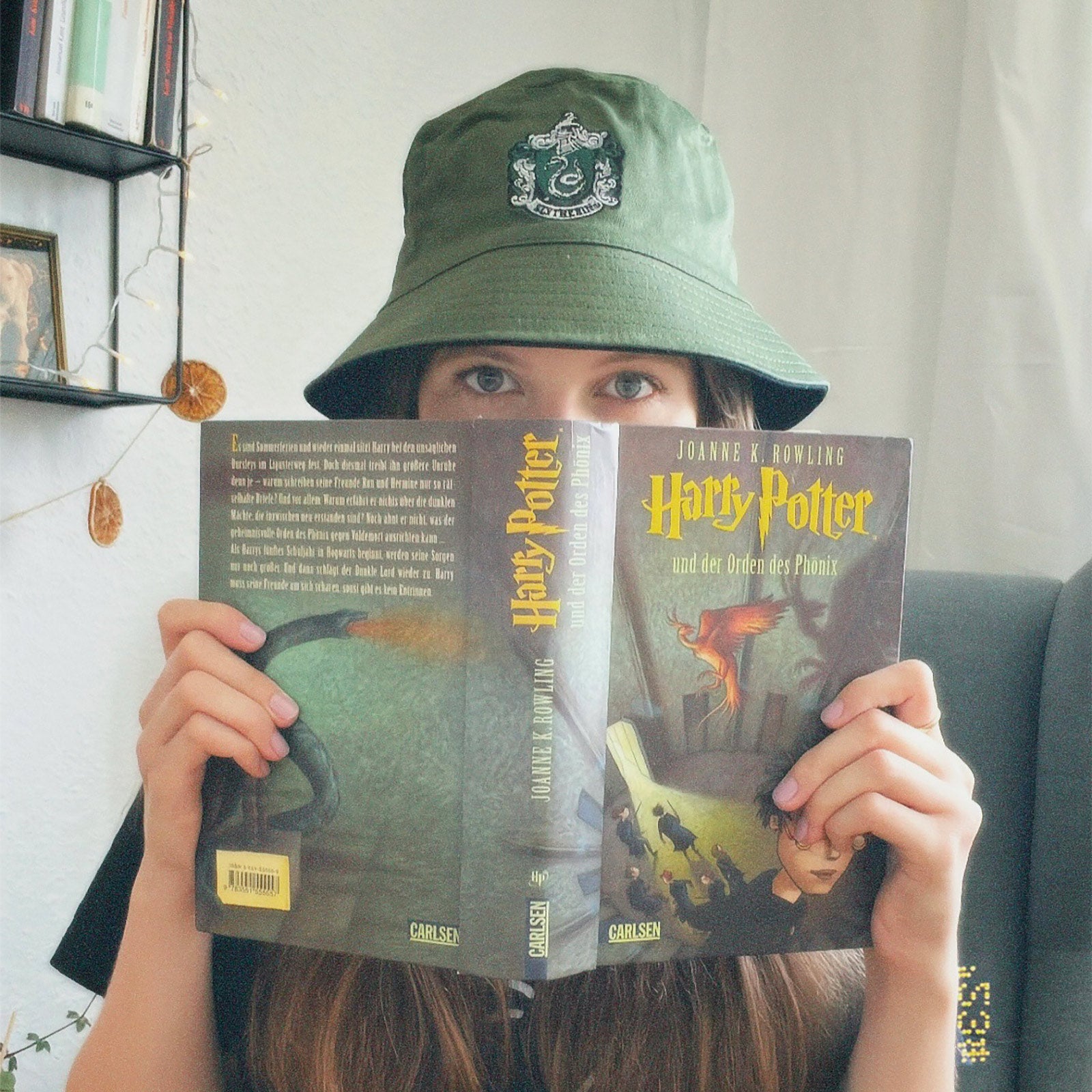 Produktbild Slytherin Wappen Hut mit Wendemotiv - Harry Potter
