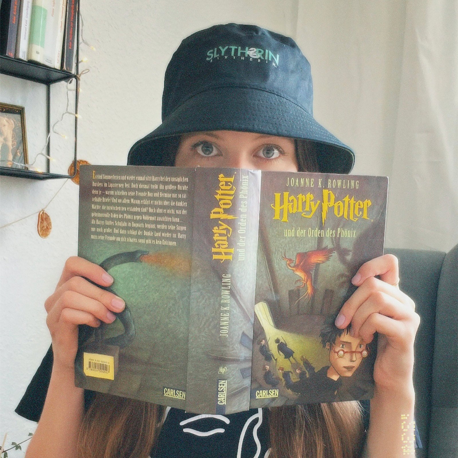 Produktbild Slytherin Wappen Hut mit Wendemotiv - Harry Potter