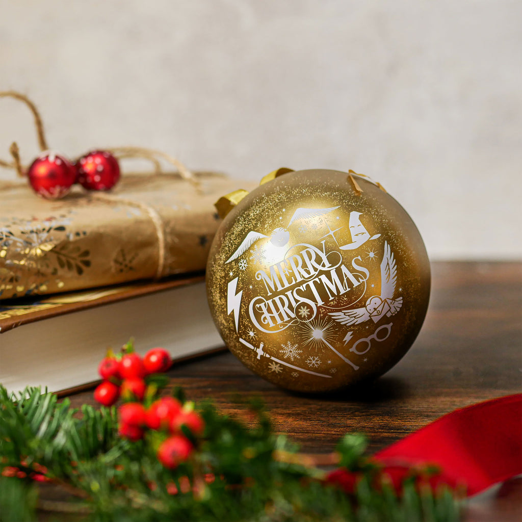 Produktbild Harry Potter - Weihnachtskugel mit Deathly Hallows Schlüsselanhänger